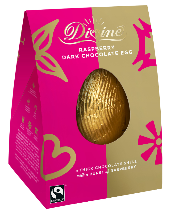 Divine Raspberry Dark Chocolate Egg