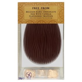 ASDA Extra Special Free From Belgian Dark Chocolate Easter Egg with Vanilla Flavoured Truffles