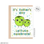 Lettuce Celebrate Vegan Father’s Day Card