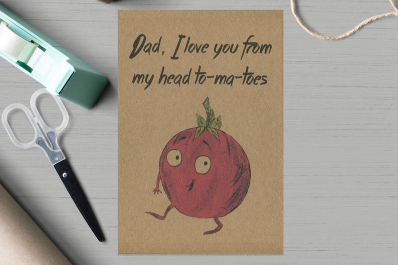 Tomato Father's Day Card