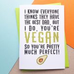 Vegan Dad Vegan Father’s Day Card