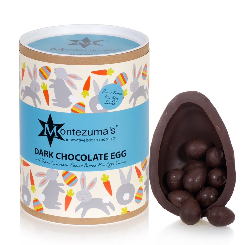 Montezuma's Dark Chocolate Egg with Peanut Butter Mini Egg Truffles