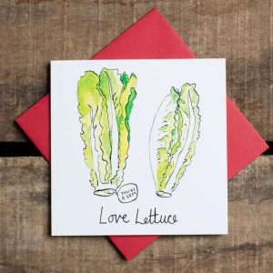 Love Lettuce. Valentines card