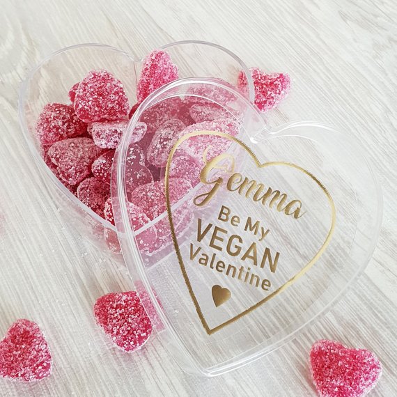 Personalised 'Be My Vegan Valentine' Vegan Sweets Gift