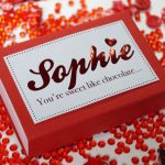 Personalised Mini Vegan Valentines Chocolate Box