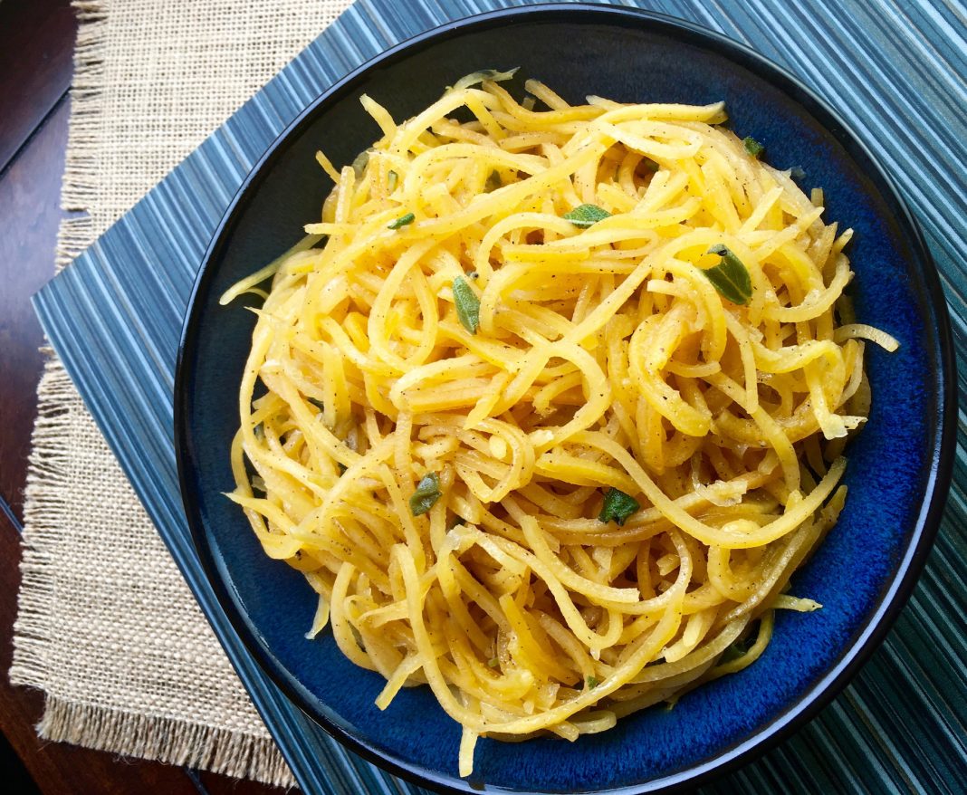 Butternut Squash Noodles - The Hectic Vegan
