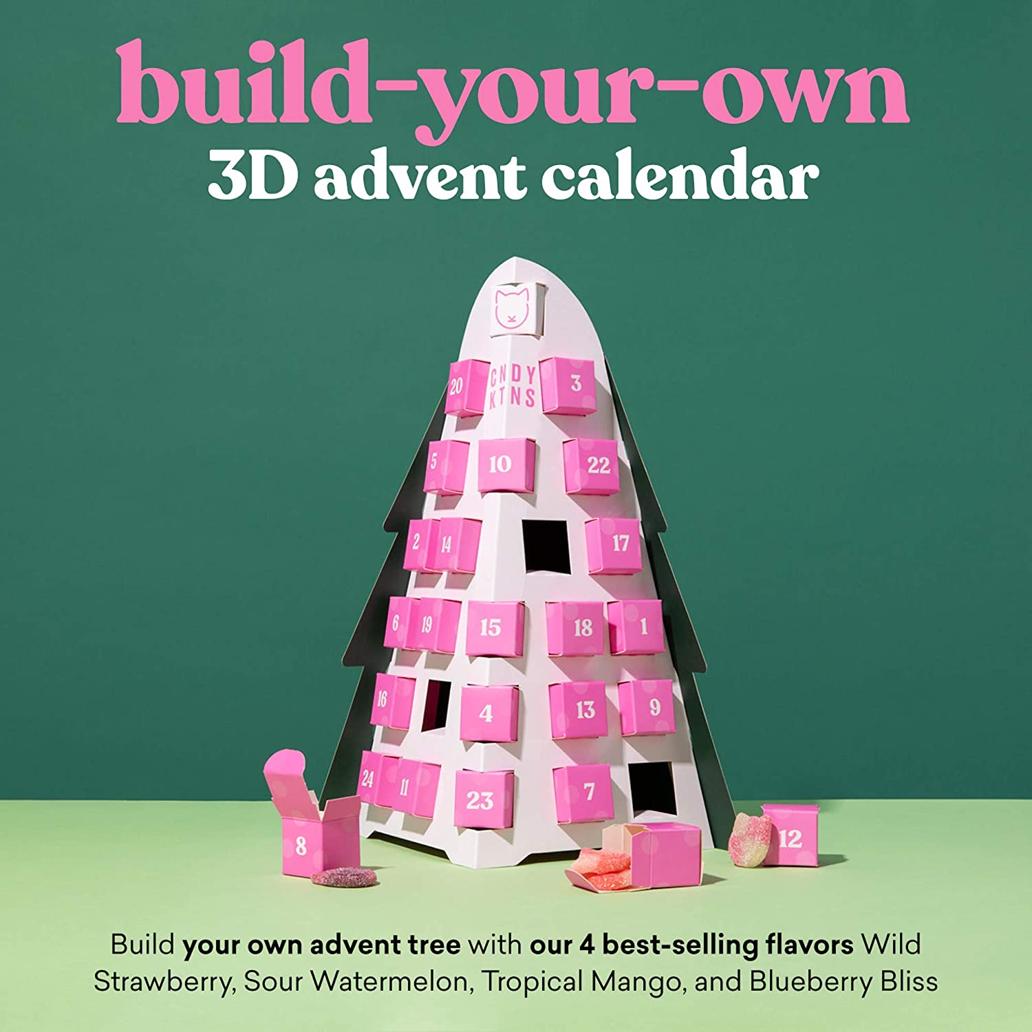 Candy Kittens Christmas Advent Calendar Tree The Hectic Vegan