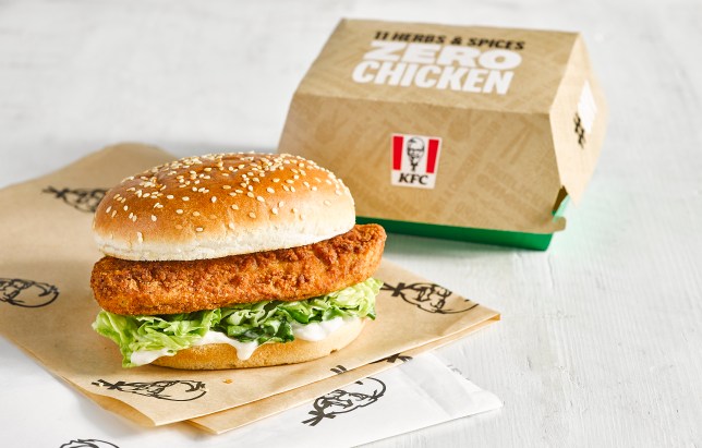 KFC Vegan Chicken Burger