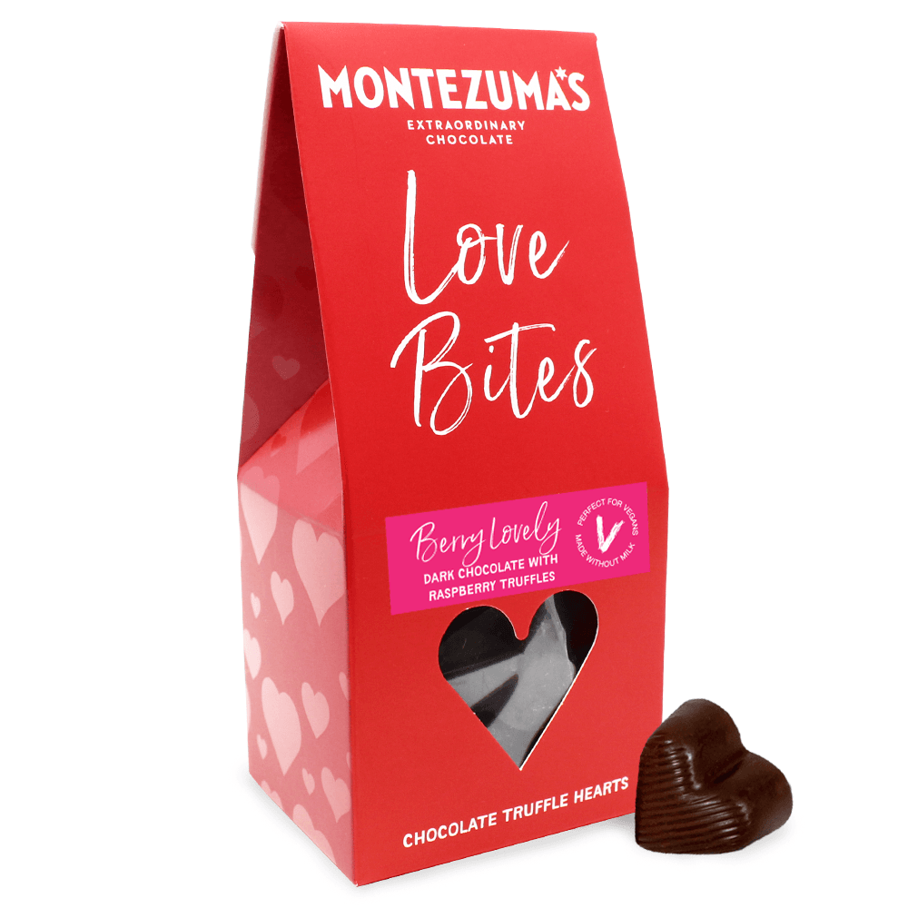 Montezuma's Dark Chocolate Love Bites - Berry Lovely