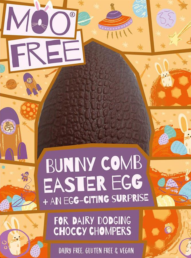 Moo Free Dairy Free Bunnycomb Chocolate Easter Egg 95g
