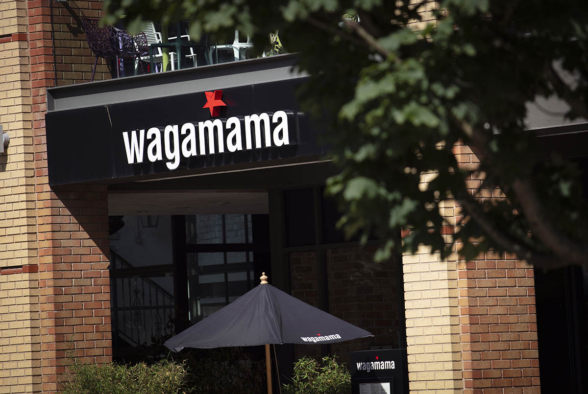Wagamama Restaurant and Sign