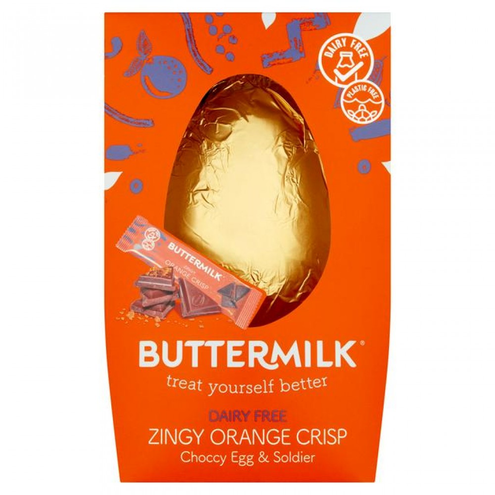 Buttermilk Zingy Orange Crisp Choccy Egg Soldier 165g