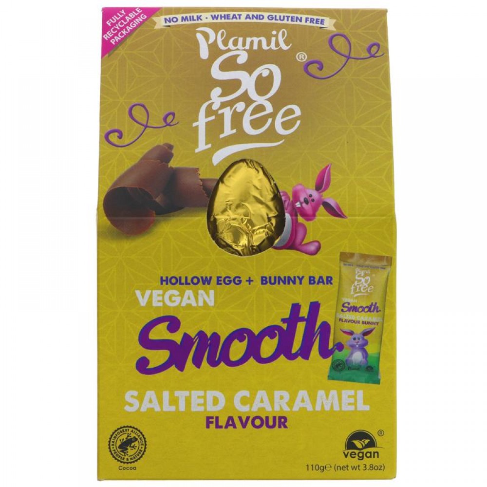 So Free Smooth Salted Caramel Easter Egg and Bunny Bar 110g