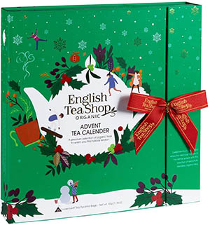 English Tea Shop Book Style Green Advent Calendar