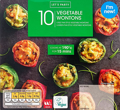 Let's Party 10 Vegetable Wontons 200g