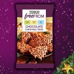 Tesco Free From Chocolate Christmas Trees 112g