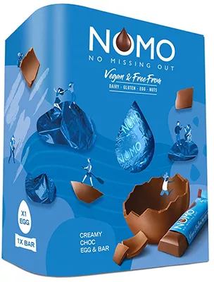 NOMO Creamy Chocolate Easter Egg & Bar - 148g