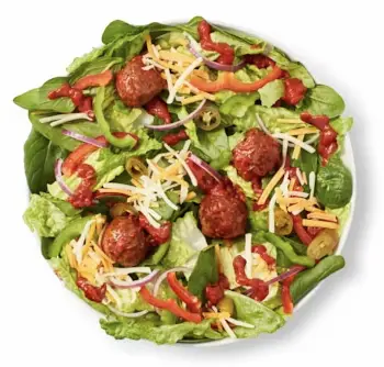 Meatless-Meatball Marinara Salad