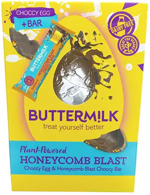 Buttermilk Honeycomb Blast Choccy Egg and Honeycomb Blast Choccy Bar