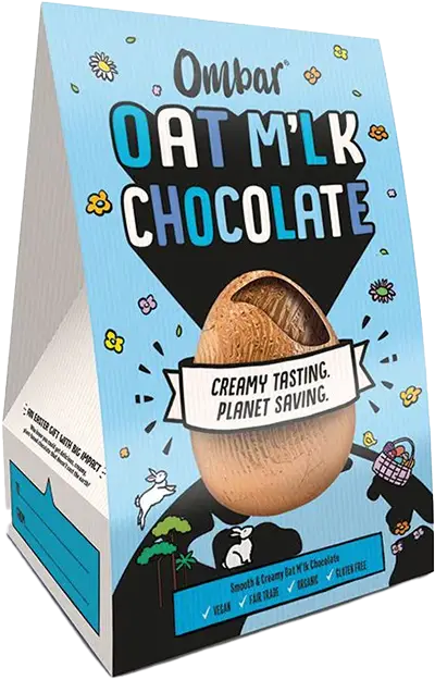 Ombar Smooth Creamy Oat M'lk Chocolate Easter Egg