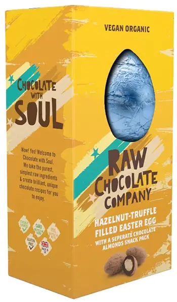Raw Chocolate Co. Hazelnut Truffle Filled Easter Egg